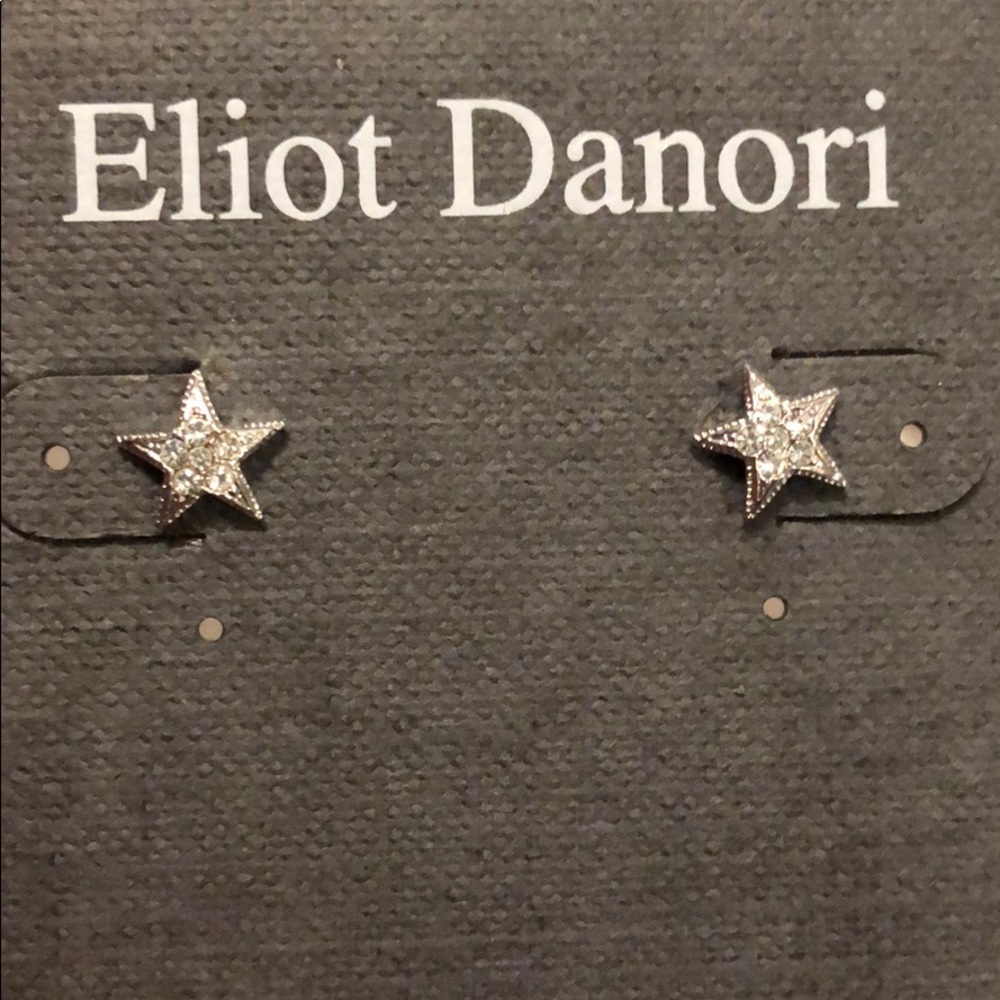 NWT Eliot Danori Sterling Silver CZ  Star Studs